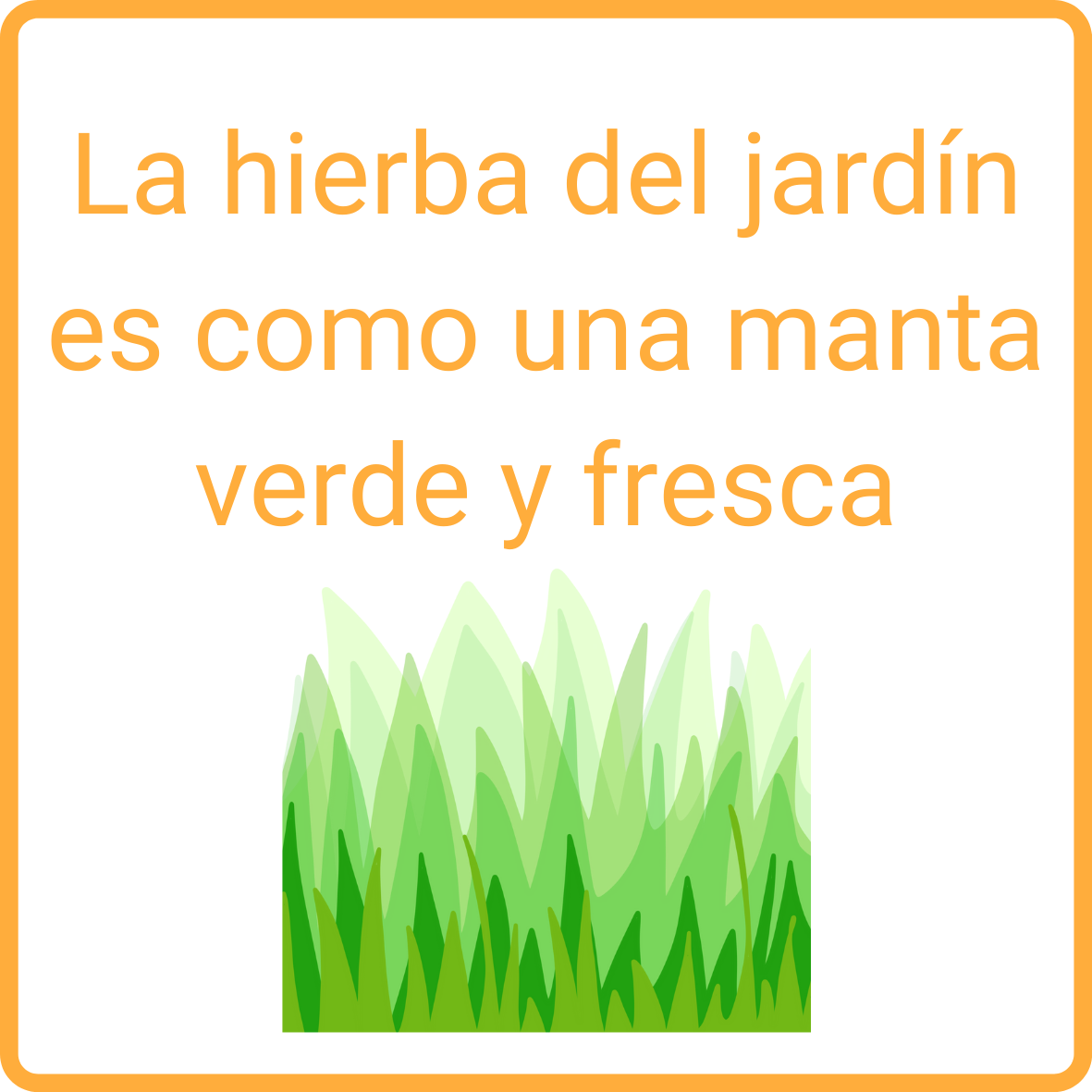 Hierba verde. La hierba del jardín es como una manta verde y fresca