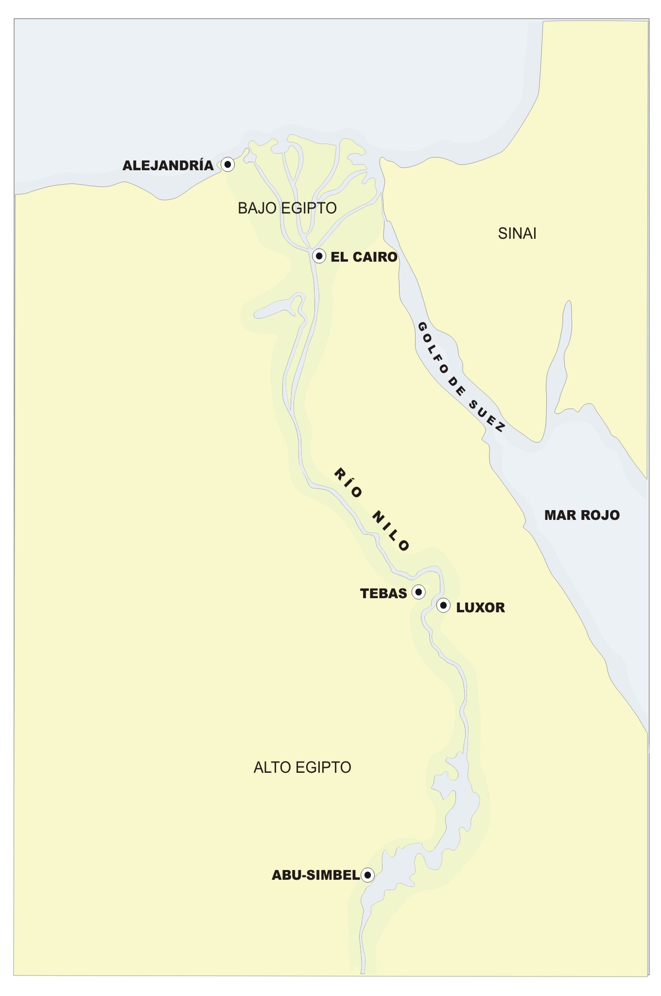 Mapa de Egipto