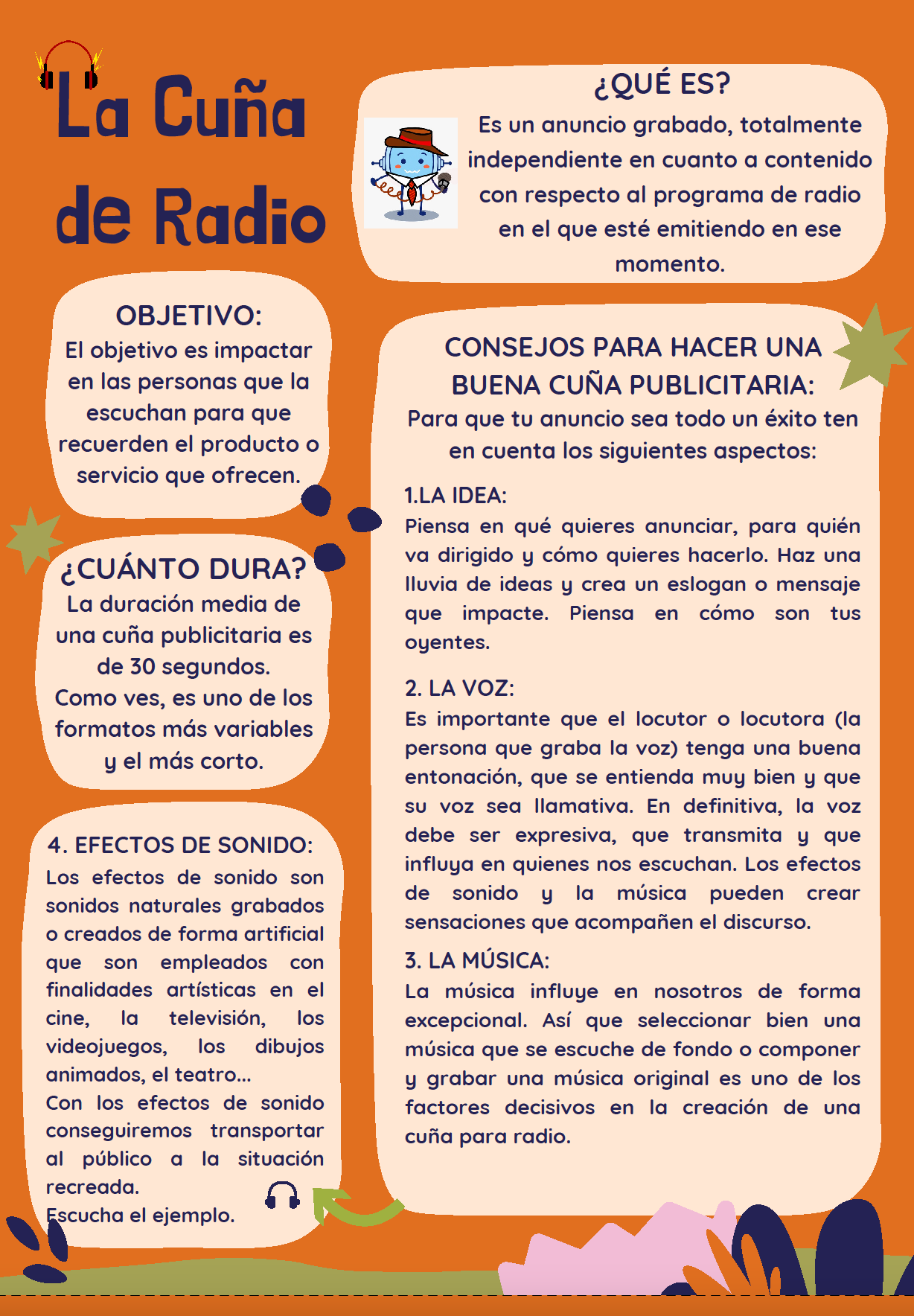 La cuña de radio